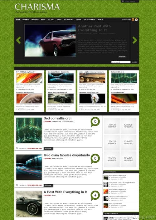 Charisma Premium WordPress Theme