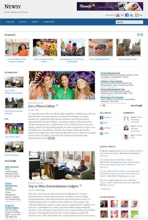 newsy wordpress theme