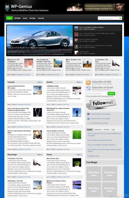 WP-Genius WordPress Theme