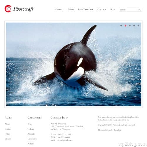 photocraft wordpress theme