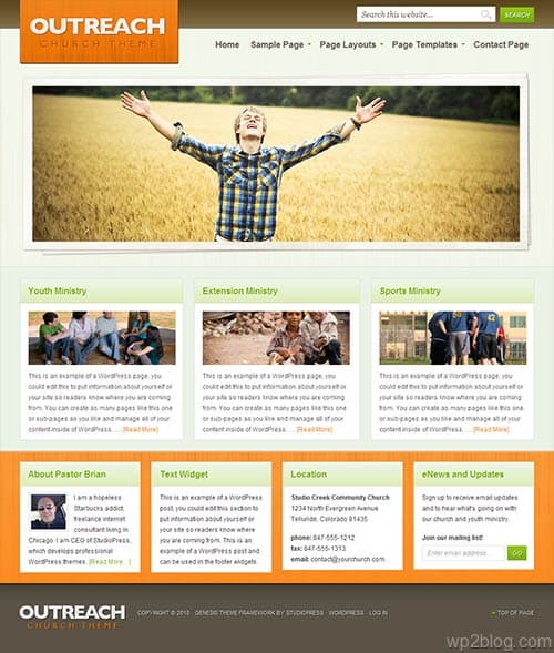 outreach wordpress theme