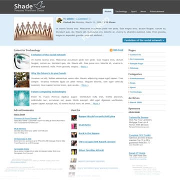 Shade WordPress Theme