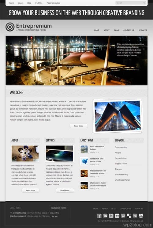 Entreprenium Business WordPress Theme