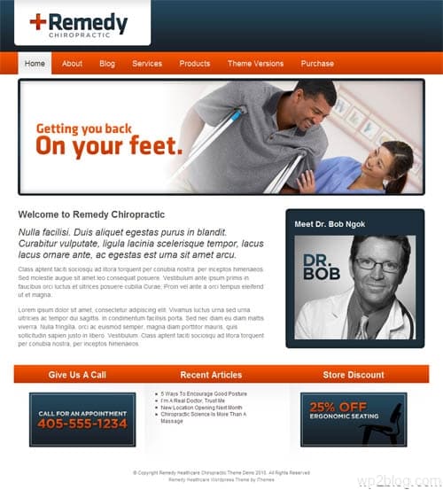 Remedy Health Care WordPress Theme
