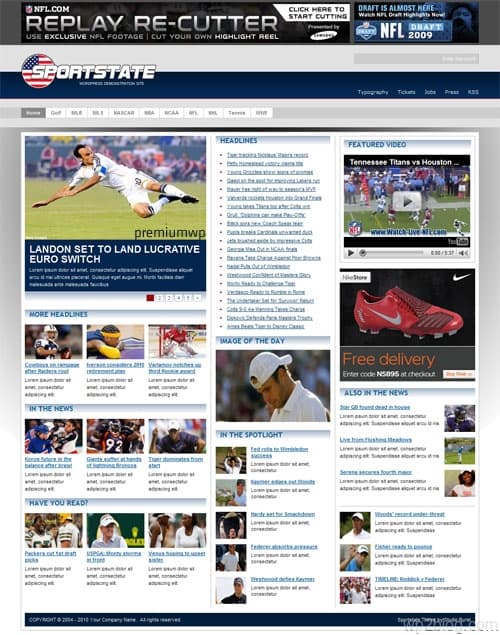 Sportstate WordPress Theme