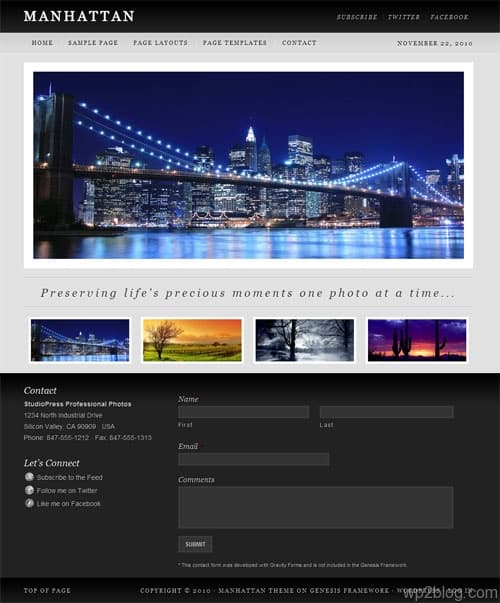 Manhattan Premium WordPress Theme
