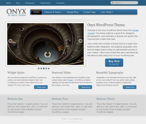 onyx-simple-wordpress-theme