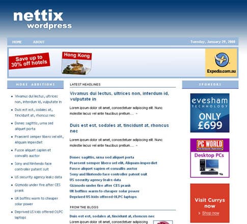 Nettix Theme