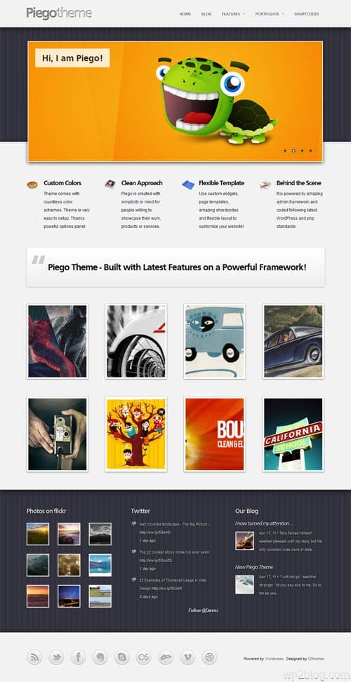 Piego Portfolio WordPress Theme