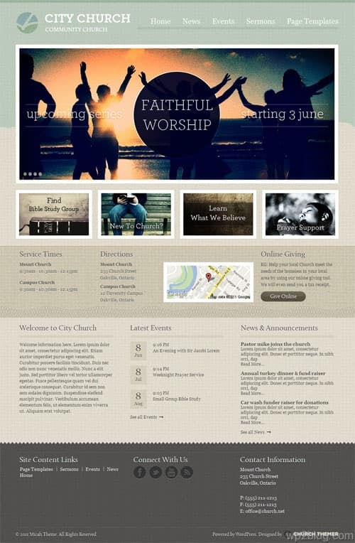 Micah Church WordPress Theme