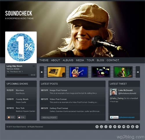 Soundcheck WordPress Audio Theme