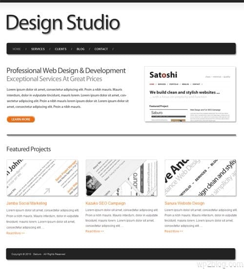 saburo wordpress theme