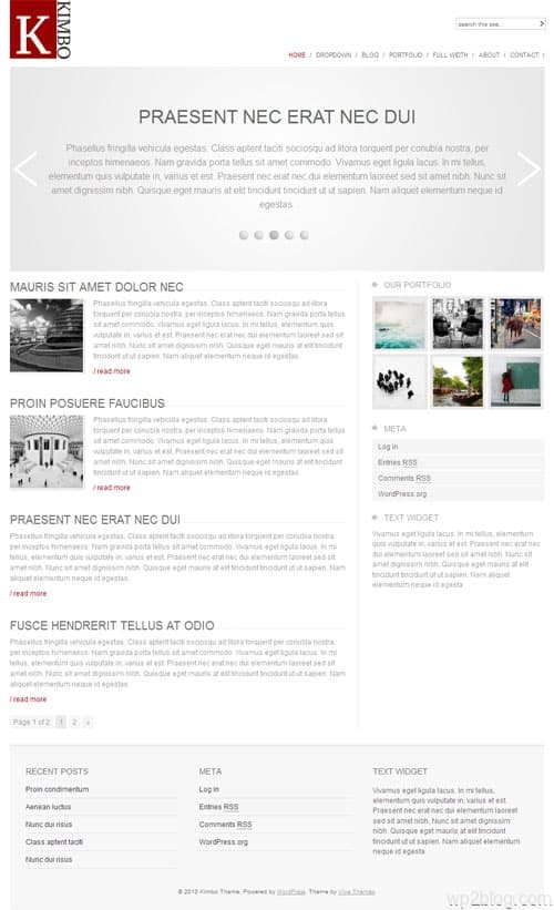 kimbo wordpress theme