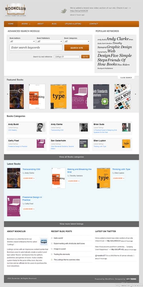 Bookclub Premium WordPress Theme