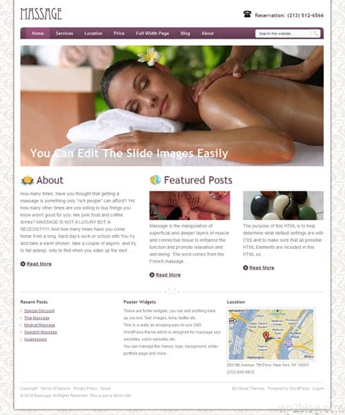 Massage WordPress Theme