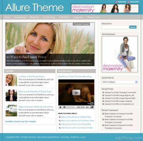 allure wordpress theme