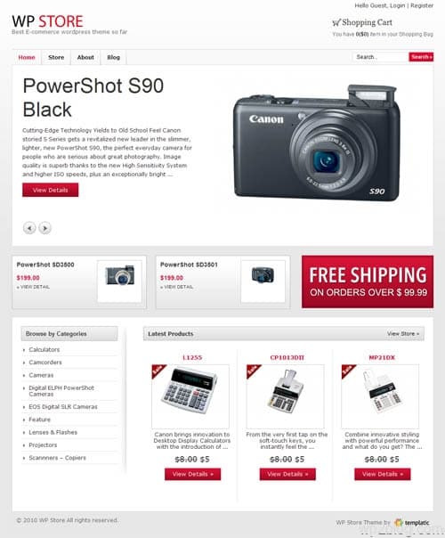 WP Store Ecommerce WordPress Theme