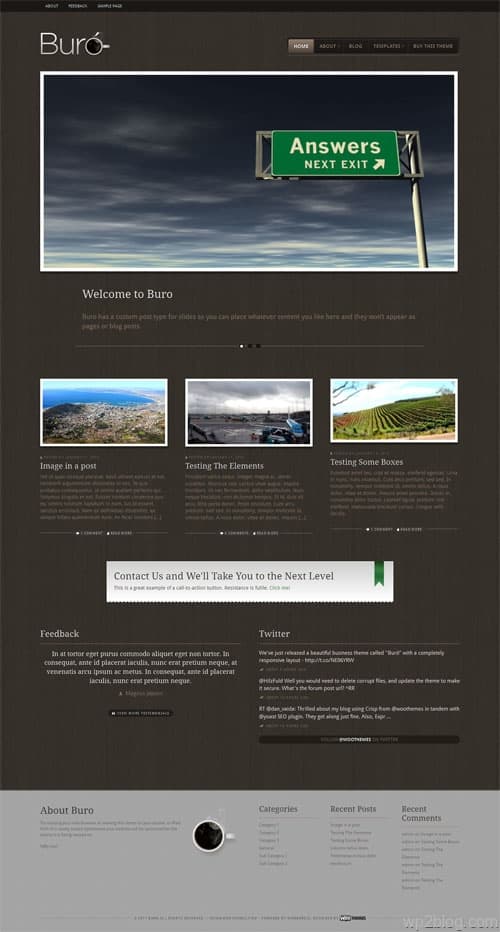 Buro Responsive WordPress Business Theme