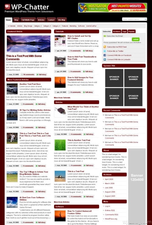 wp-chatter wordpress theme