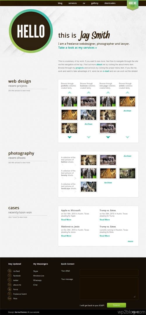 Jay Portfolio Showcase WordPress Theme