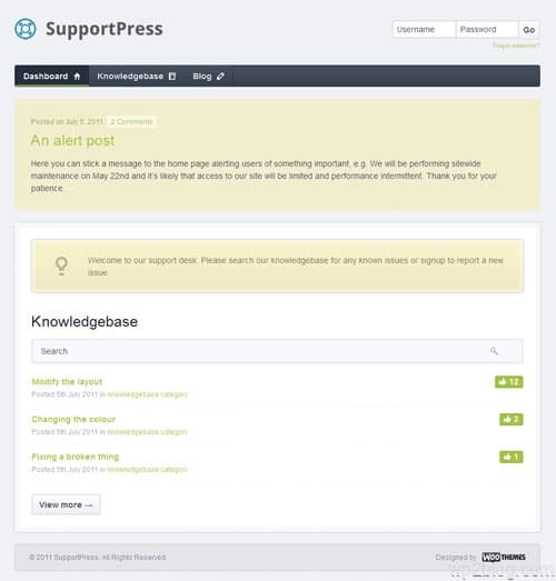 support press wordpress theme