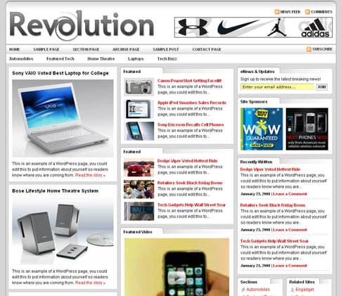 Revolution Tech Theme 3.0