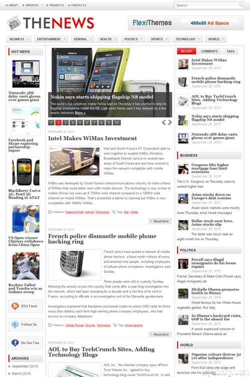 The News Premium WordPress Theme