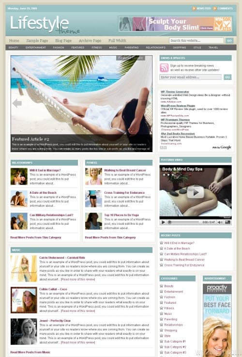 lifestyle 4.0 wordpress theme