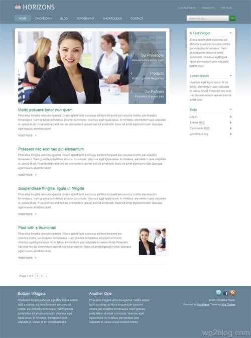 Horizons Corporate Premium WordPress Theme