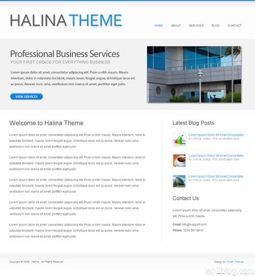 halina wordpress theme
