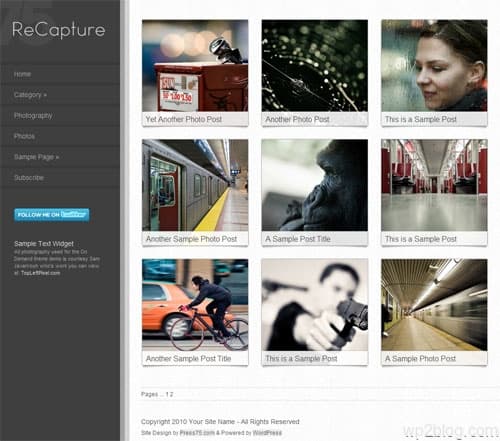 ReCapture Photography Premium WordPress Theme