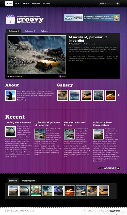 groovy blog wordpress theme