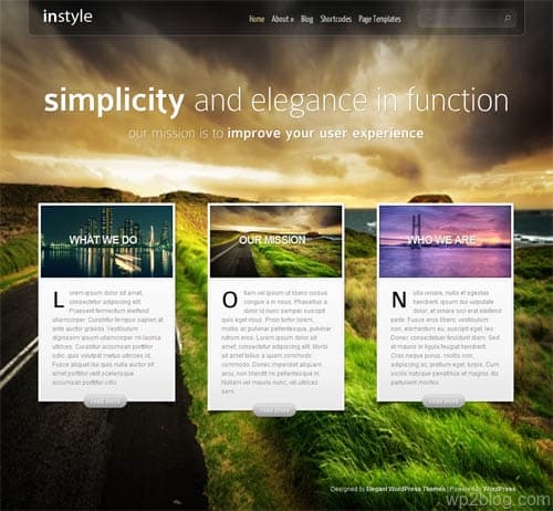 In Style Premium WordPress Theme