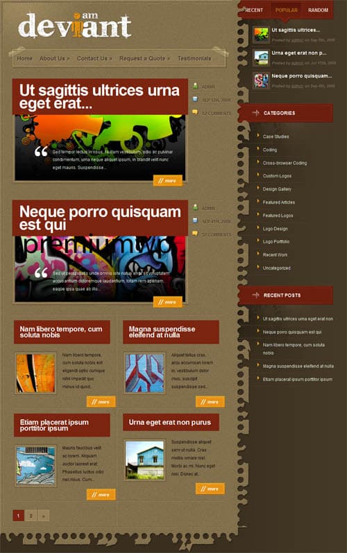 deviant-wordpress-theme