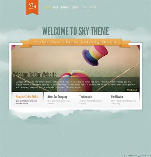 Sky Premium WordPress Theme