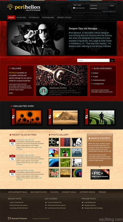 Perihelion Premium WordPress Theme