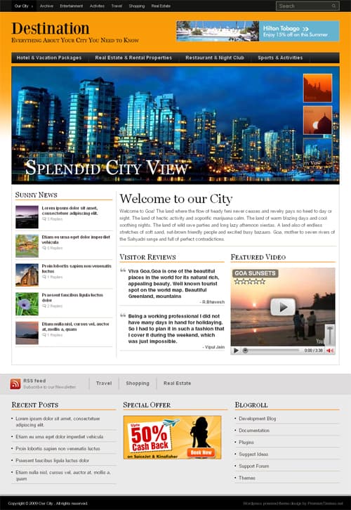 Destination-wordpress-theme