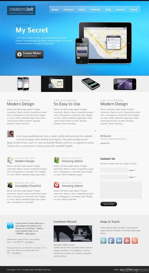 Creations Belt Premium WordPress Theme