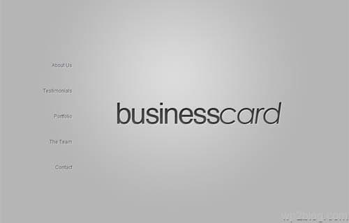 business card wordpress theme