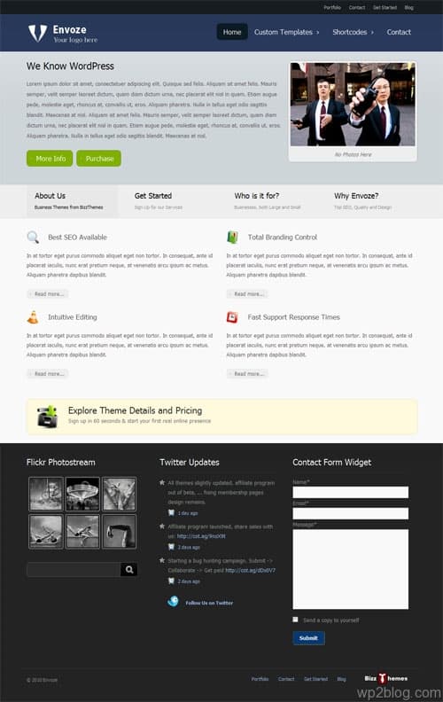 Envoze Business Premium WordPress Theme