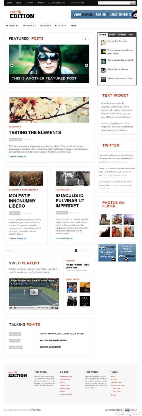 Daily Edition Premium WordPress Theme