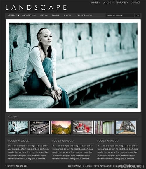 landscape wordpress theme