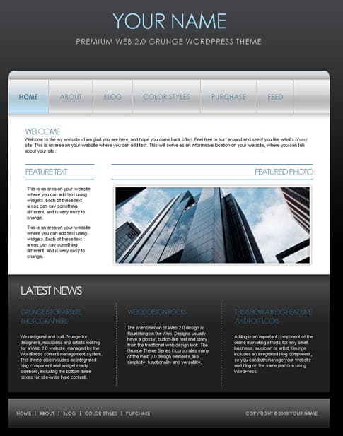 Blue Corporate Theme