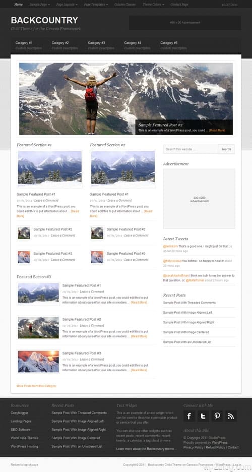 Backcountry Premium WordPress Theme