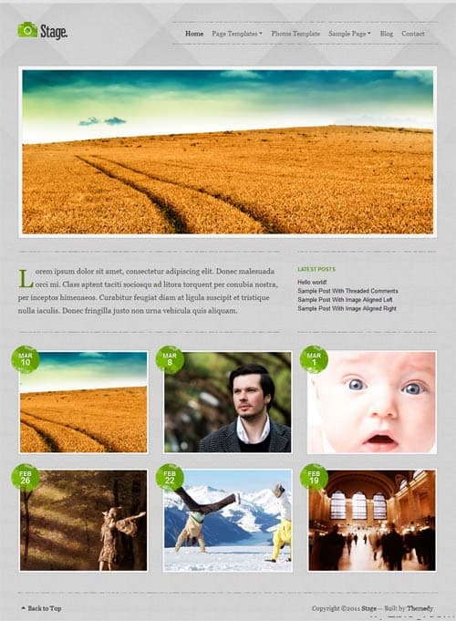 stage wordpress theme