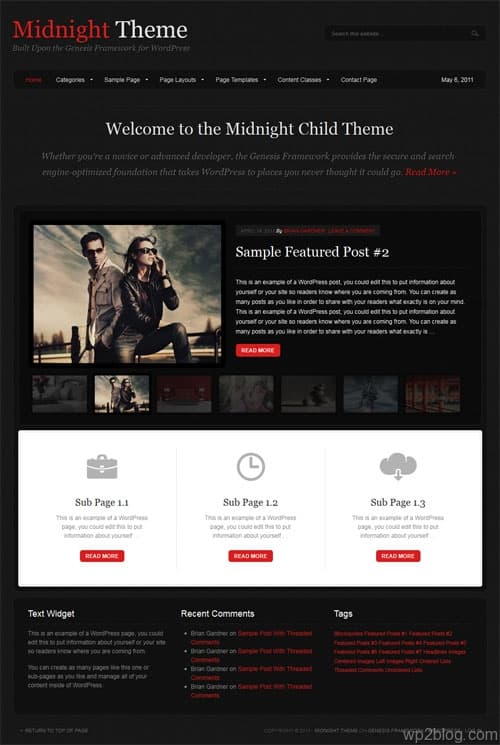 Midnight Premium WordPress Theme