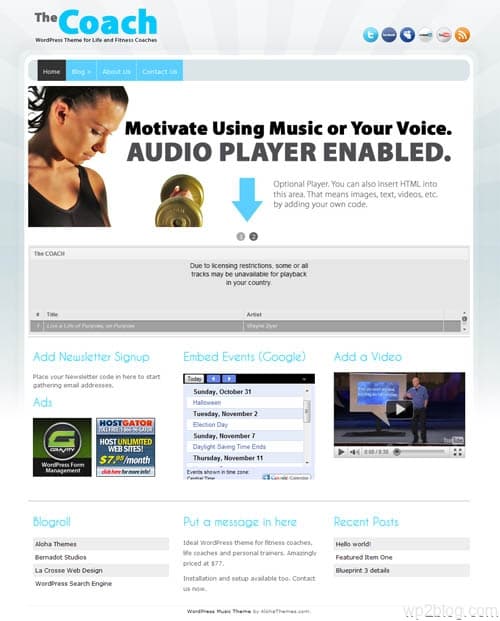 The Coach WordPress Theme