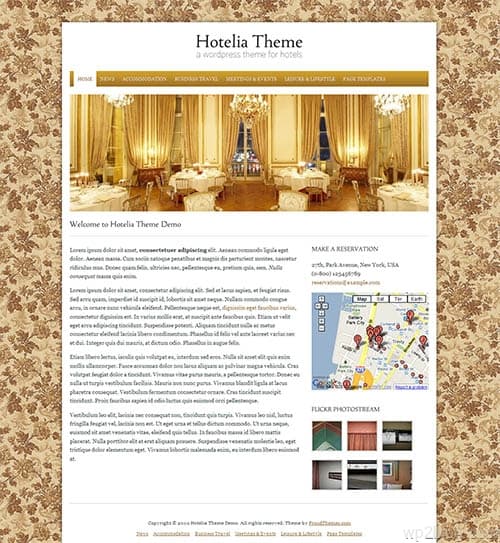 hotel wordpress theme