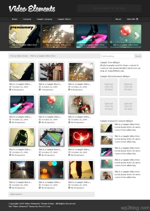 Video Elements 2.0 WordPress Theme