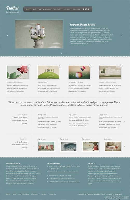 feather wordpress theme